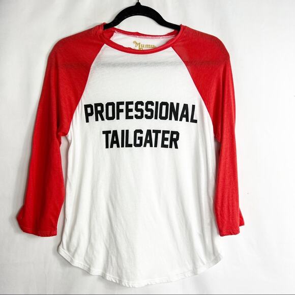 SHOW ME YOUR MUMU Professional Tailgater Baseball Tee in Small - Picture 1 of 5